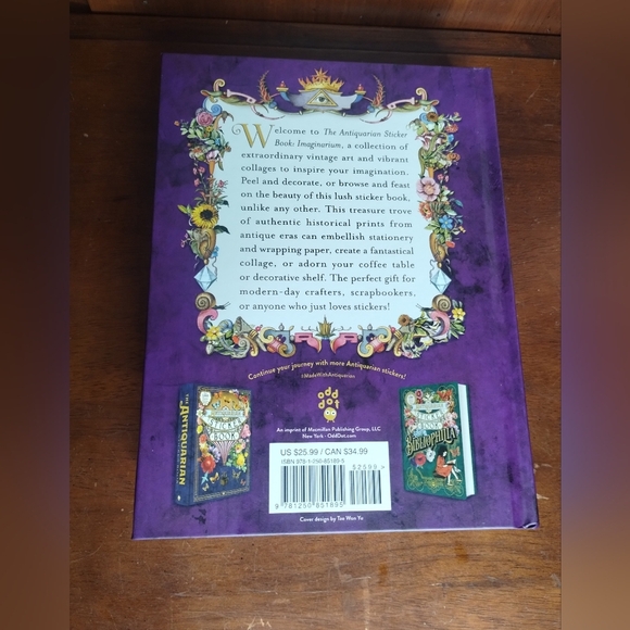 Brand New Antiquarian Sticker Book Imaginarium Book - Picture 2 of 6